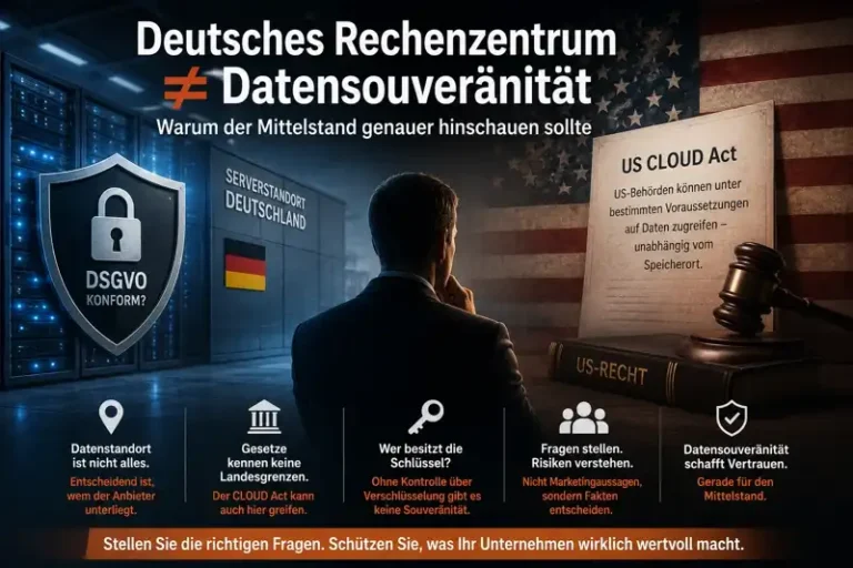 Deutsches Rechenzentrum ≠ Datensouveränität – Warum der Mittelstand genauer hinschauen sollte